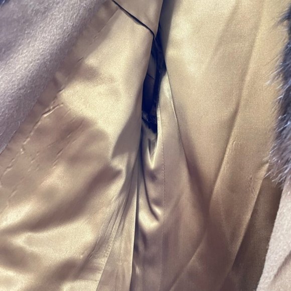 Vintage Crombie Mohara Wool Mohair Coat With Real Fur Collar - Picture 9 of 16